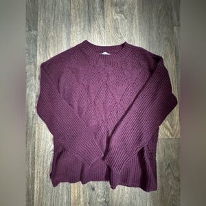 Sonoma Rich Purple Crew Neck Sweater